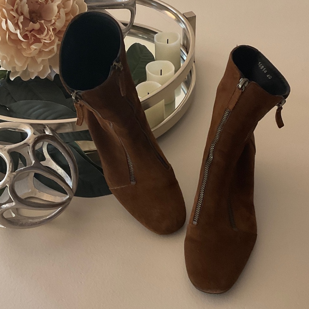 Homers Brown Suede Ankle Boots